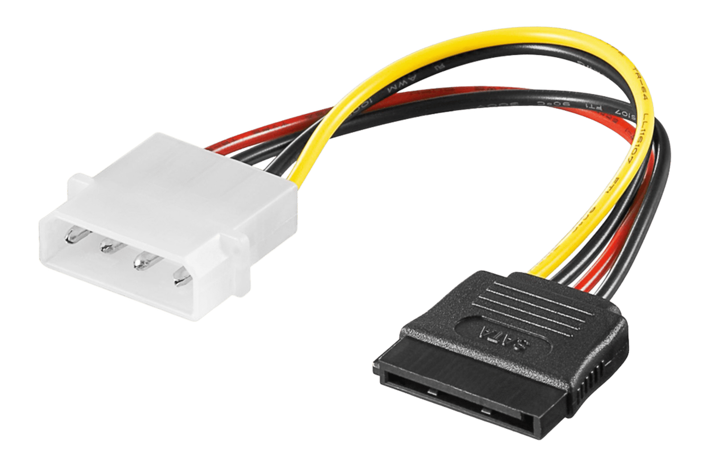 Luxorparts Strömadapter Molex till SATA – Molex 4-pin