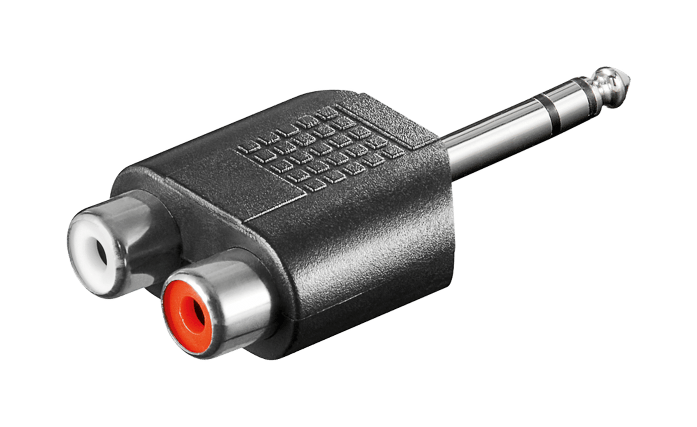 Luxorparts Ljudadapter RCA till 6,3 mm