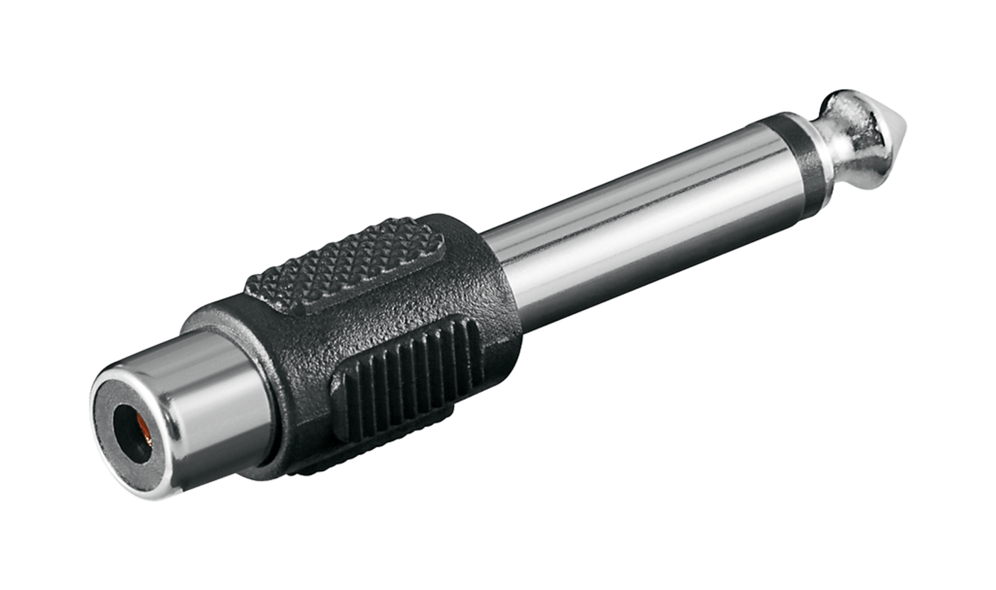 Luxorparts Lydadapter RCA til 6,3 mm, stereo Mono