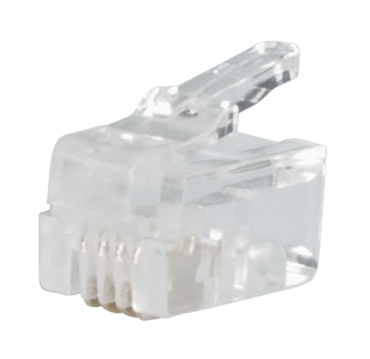 RJ10-kontakt för flat telekabel 10-pack
