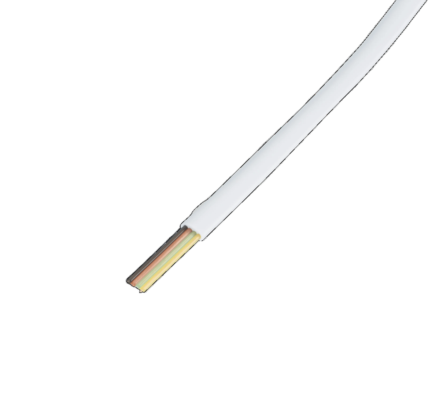 Modulkabel vit - 4 ledare