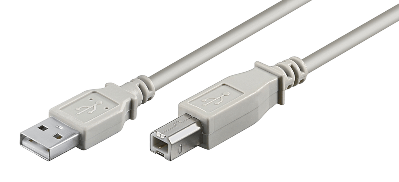 Luxorparts USB-B-kabel Grå 1 m