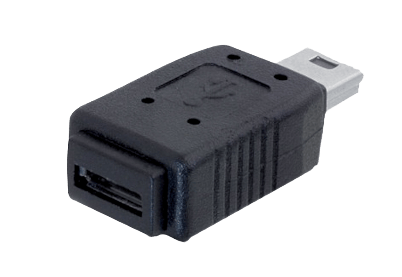 Adapter Micro-USB-hunnkontakt til Mini-USB-hannkontakt
