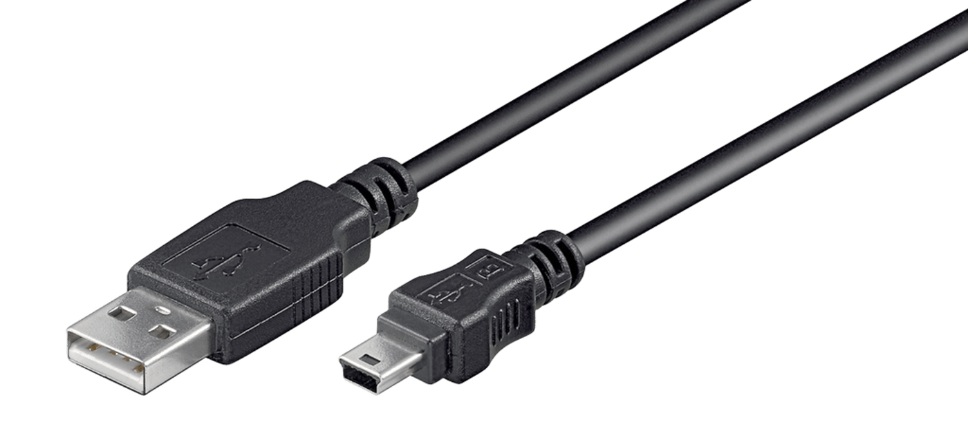 Luxorparts USB-A- till Mini USB-kabel Svart 1,8 m