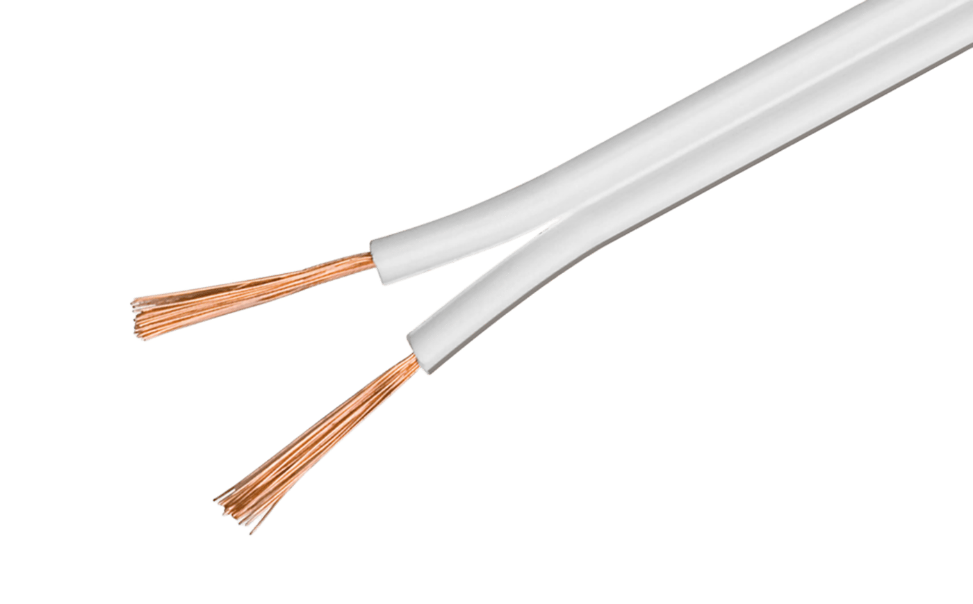 Luxorparts Høyttalerkabel 2,5 mm², hvit 25 m