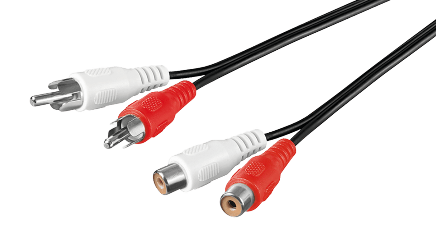 Luxorparts RCA-forlengelseskabel, 2 x RCA 1,5 m