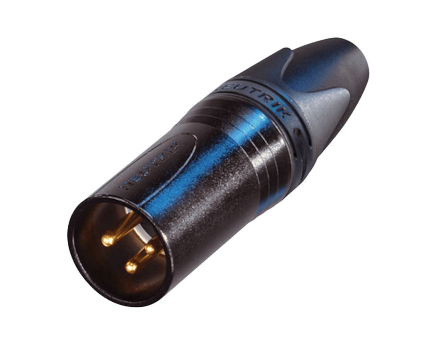 Neutrik XLR-hann Svart