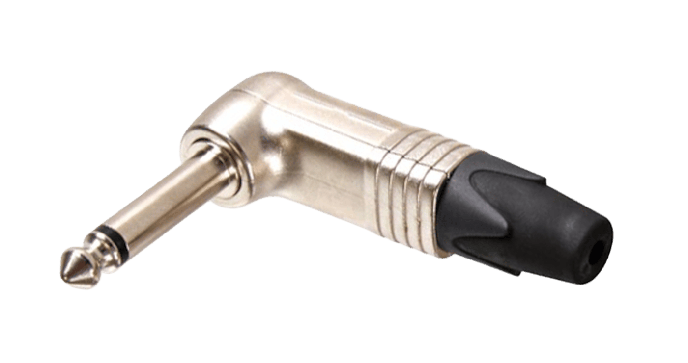Neutrik 6,3 mm-hane Vinklad Mono