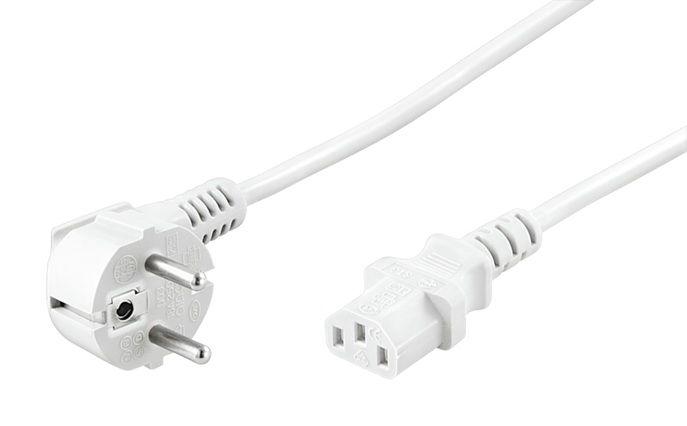 Apparatkabel C13, hvit 5 m