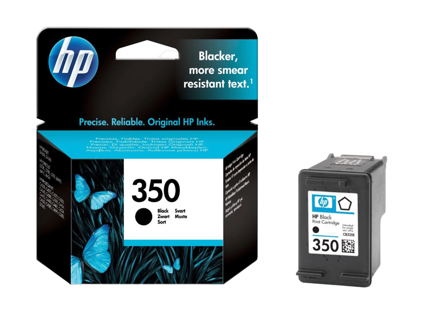 HP 350 Bläckpatron Svart