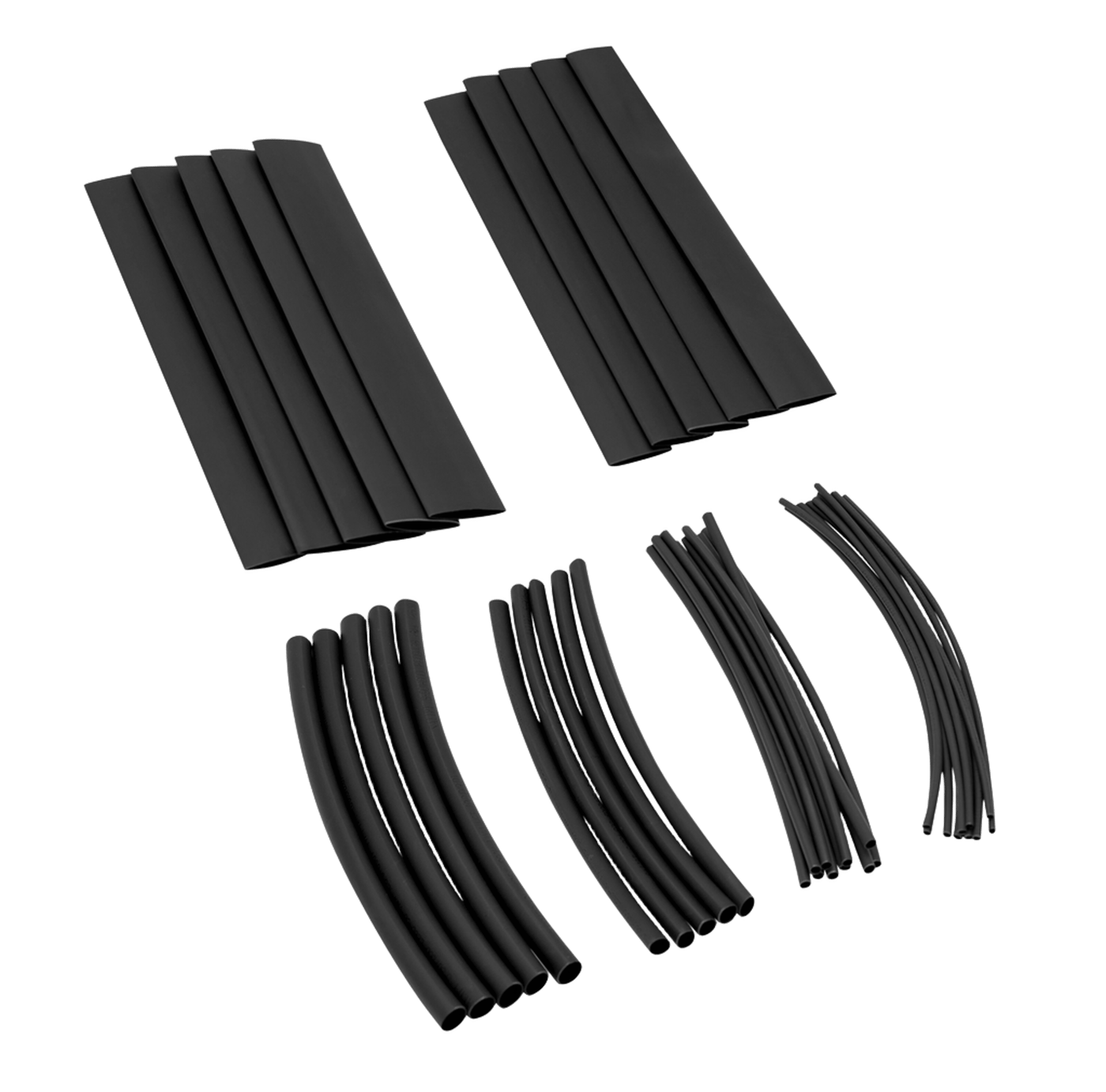 Luxorparts Krympeslangeutvalg, 40 stk Svart