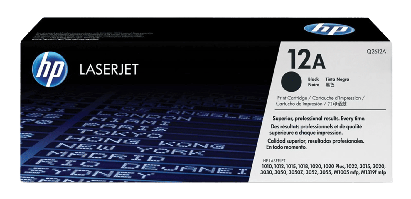 HP Toner 12A Svart