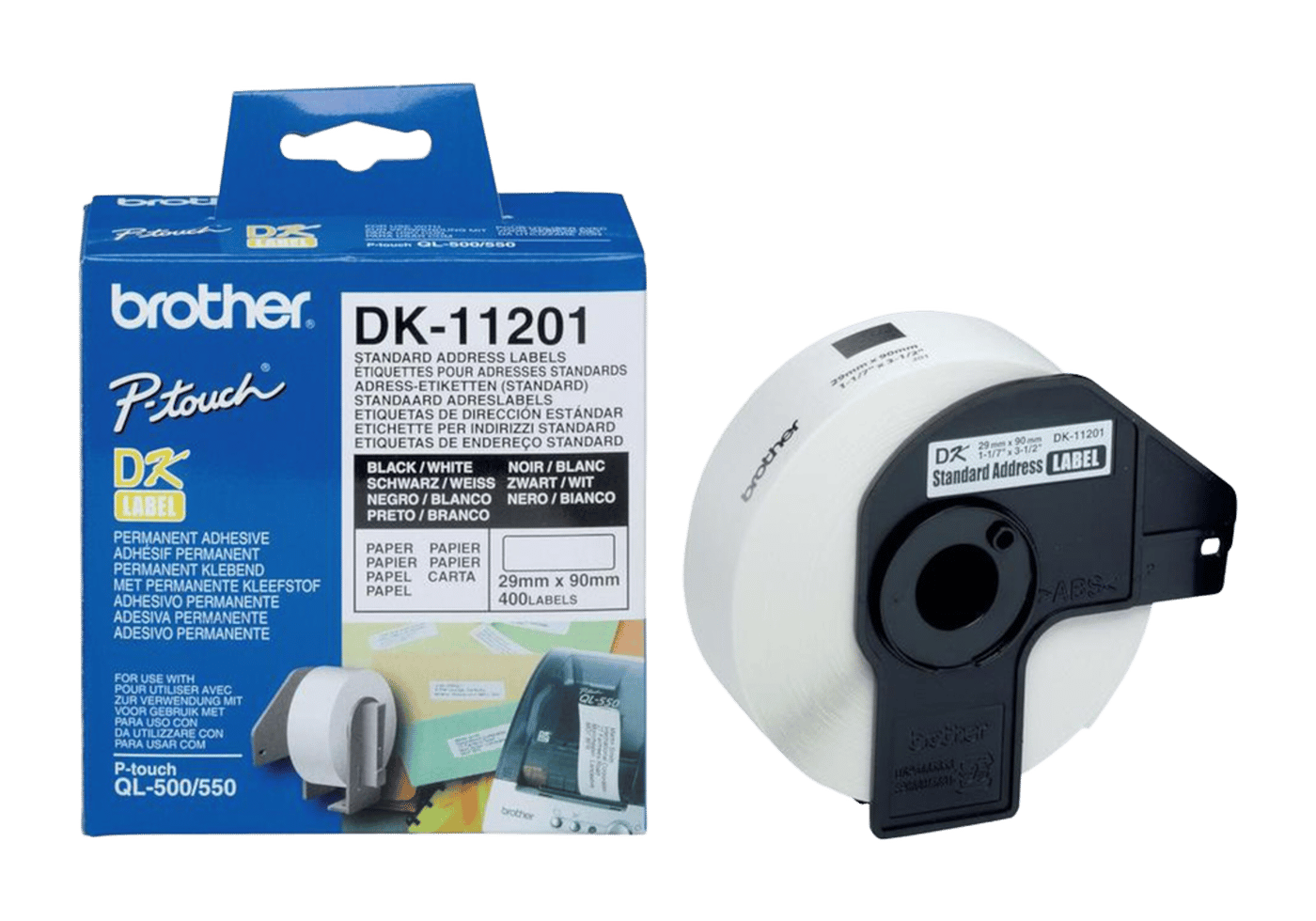 Brother DK-adressetiketter 29x90 mm