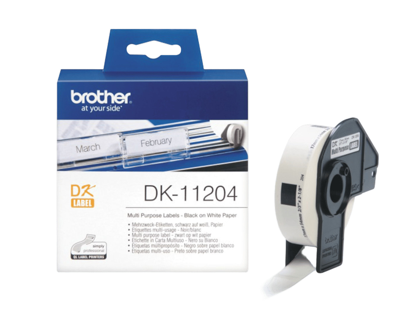 Brother DK-etiketter 17x54
