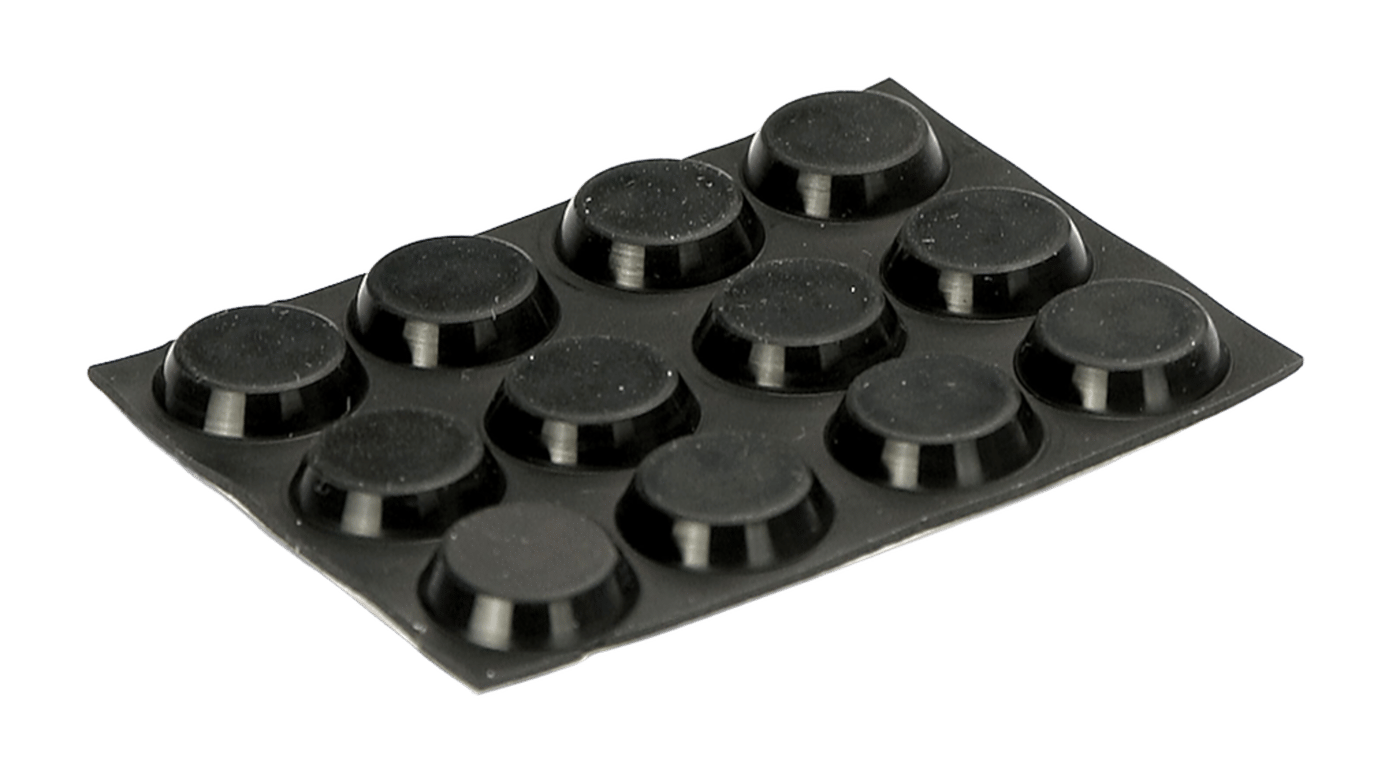 Platta apparatfötter 12 st
