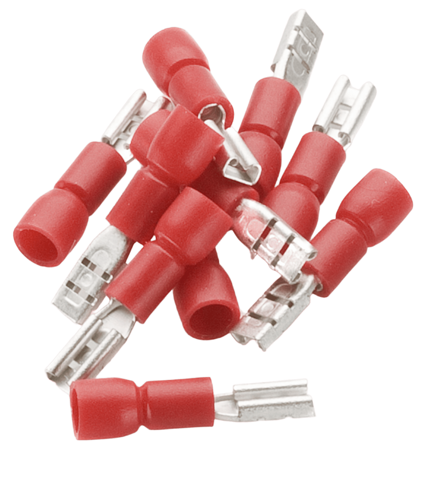 Röd flatstifthylsa 10-pack 2,8 mm