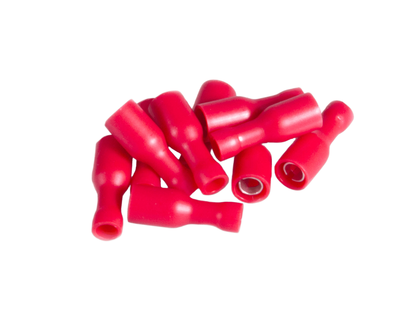 Röd rundstifthylsa 10-pack