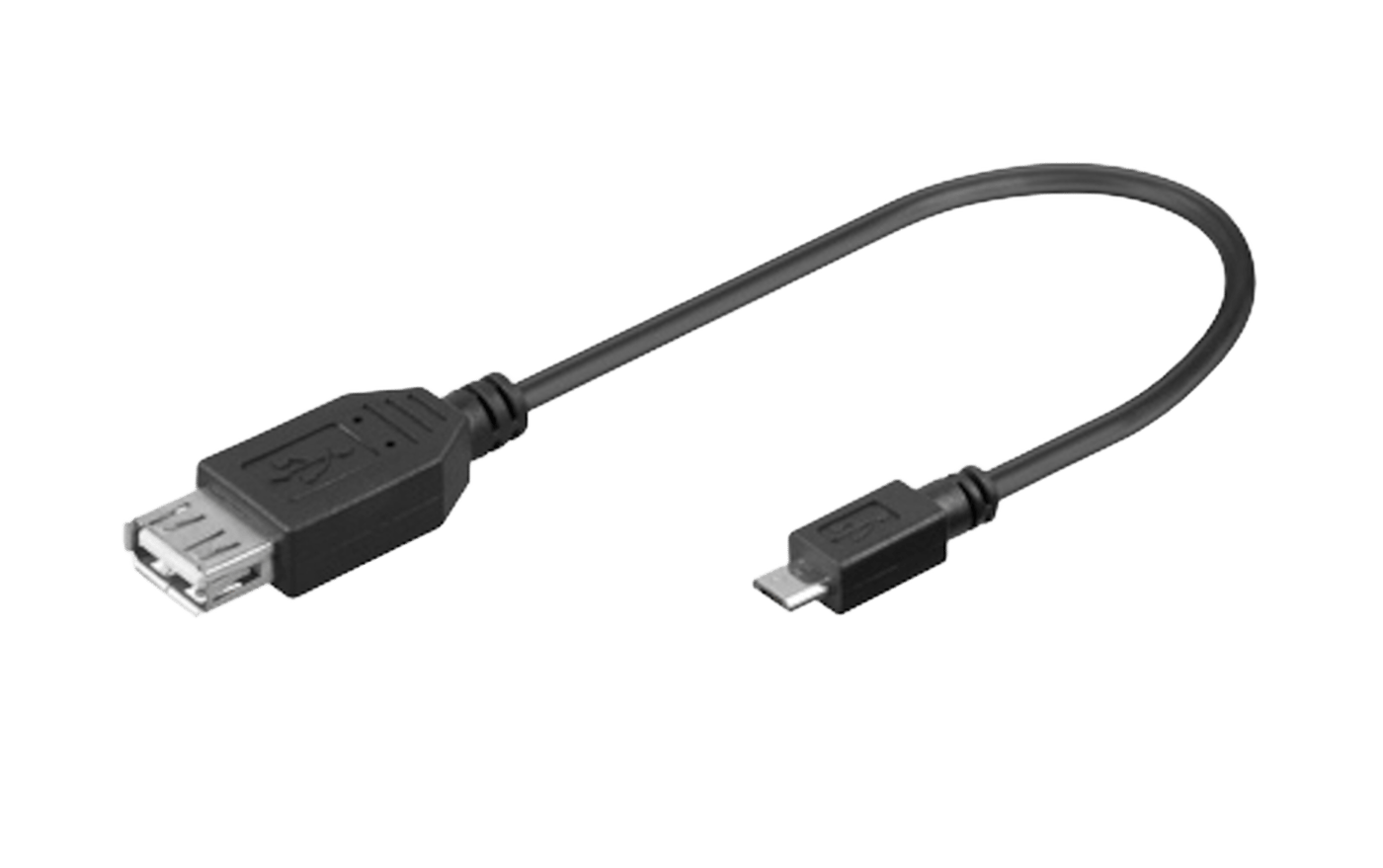 Luxorparts OTG-adapter med kabel 0,2 m