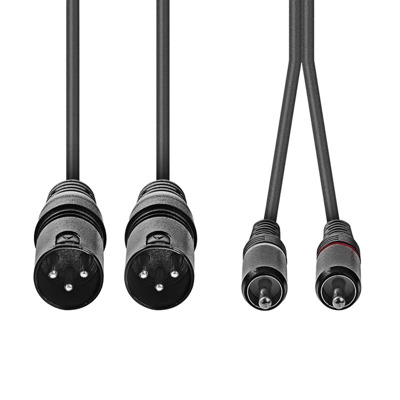 Ljudkabel 2x XLR till 2x RCA