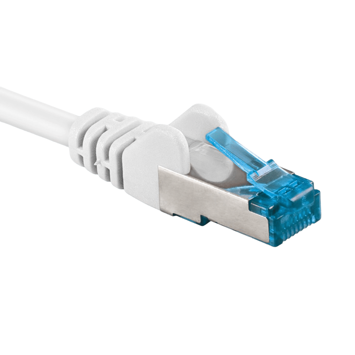 Luxorparts Halogenfri S/FTP-nettverkskabel Cat. 6a Hvit 10 m