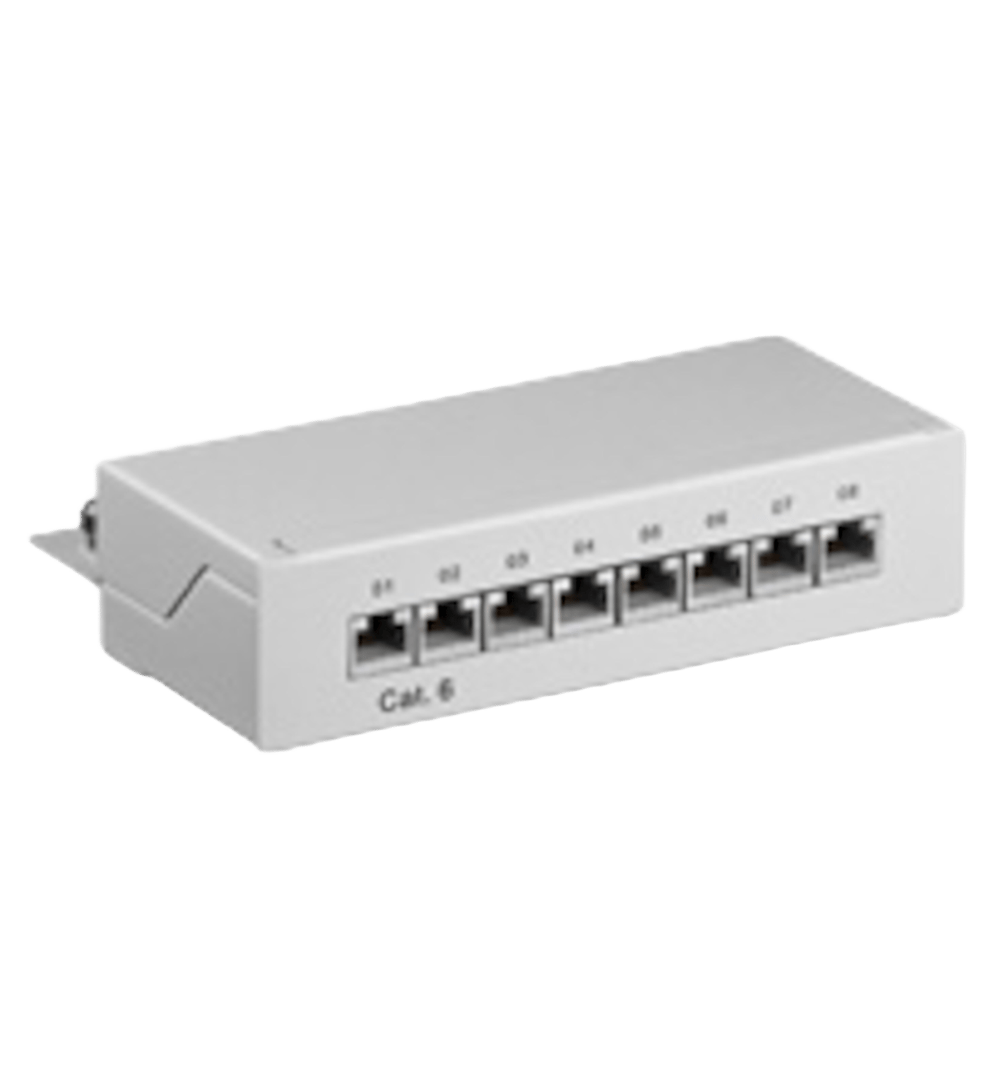 Patchpanel 8 portar Cat. 6