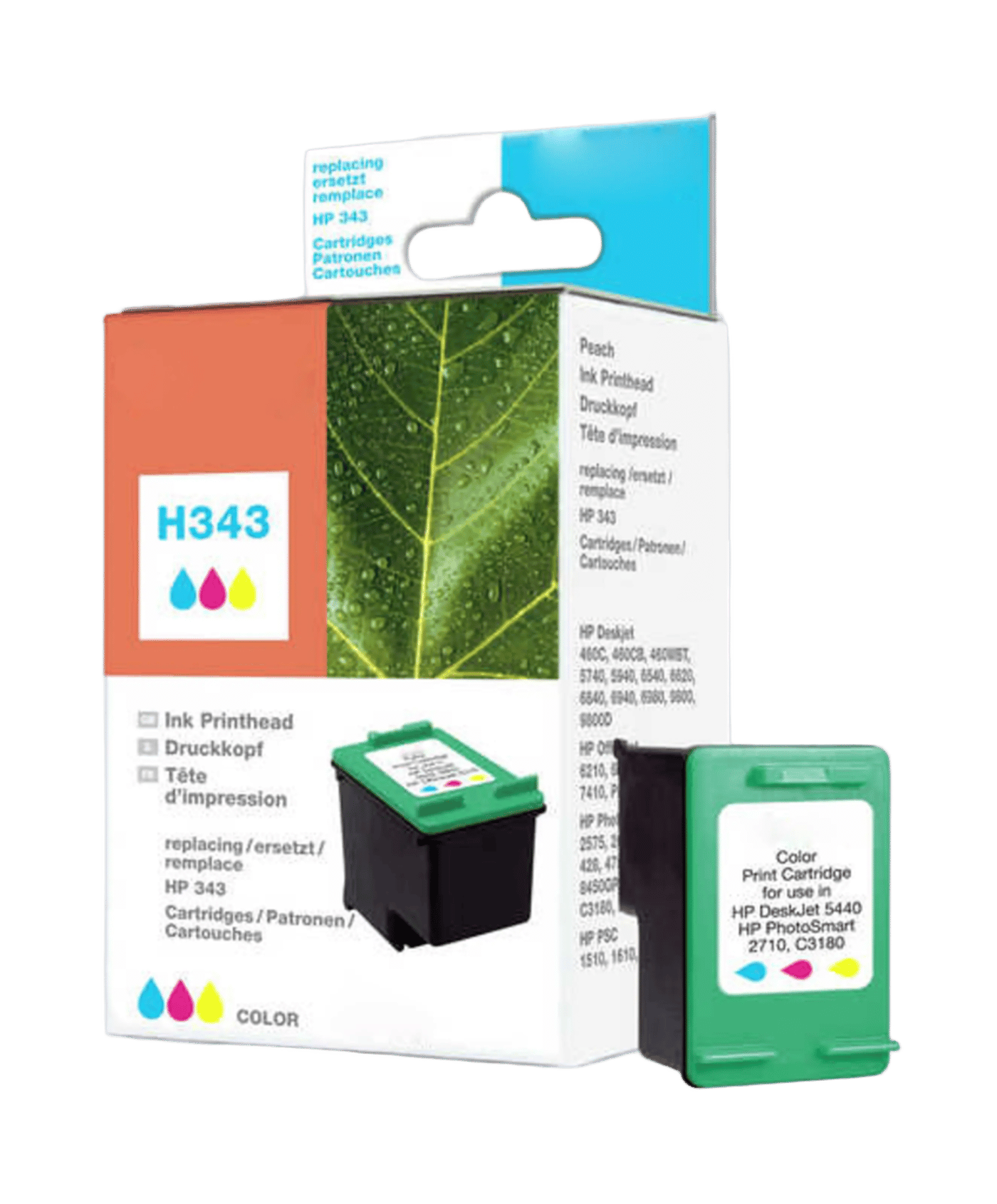 Peach Blekkpatron tilsvarer HP 343 - flere farger
