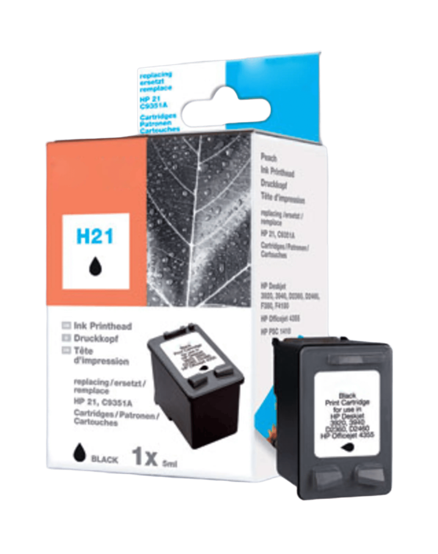 Peach Blekkpatron tilsvarer HP 21XL - Svart