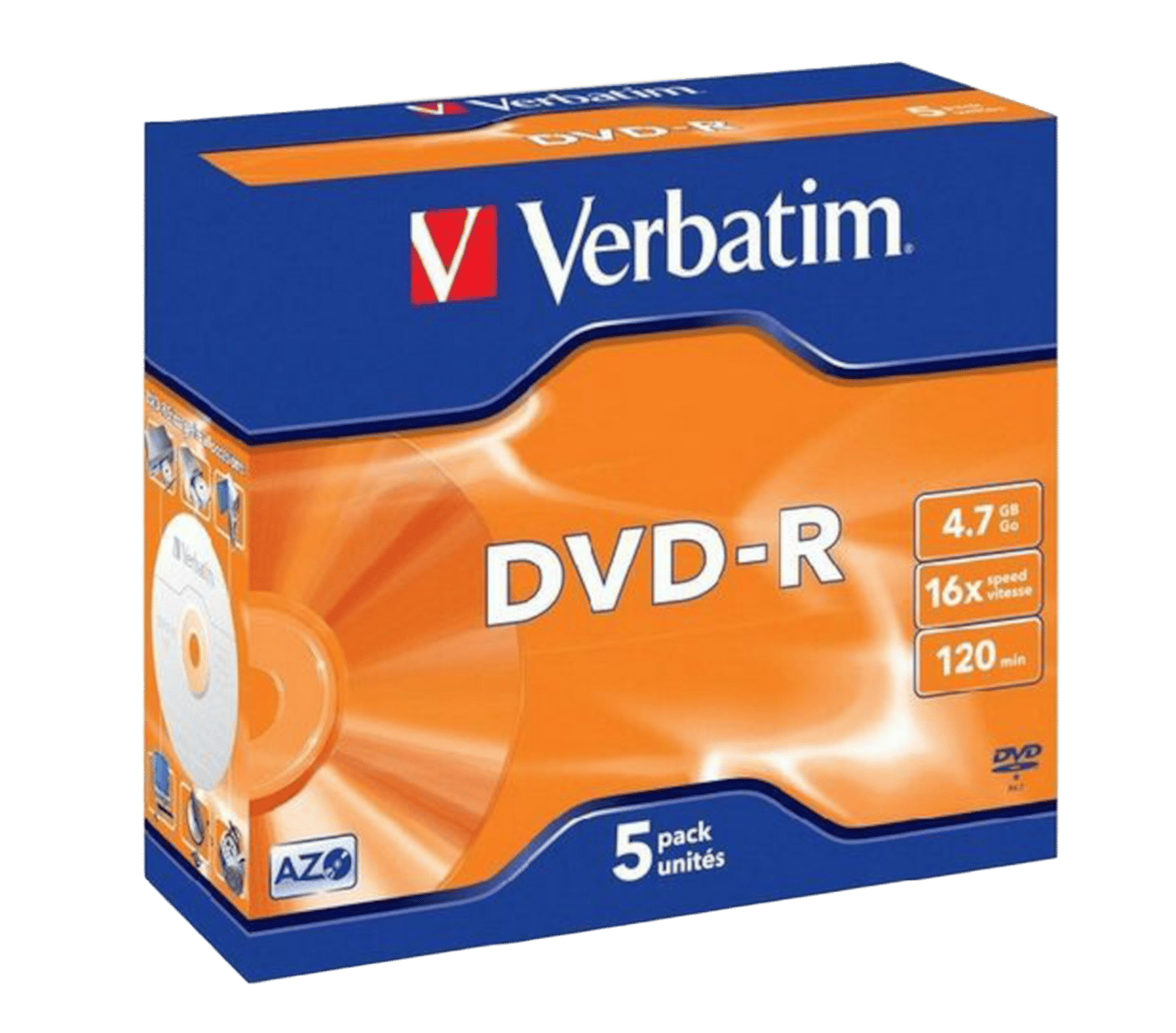 Verbatim DVD-R i fodral 5-pack