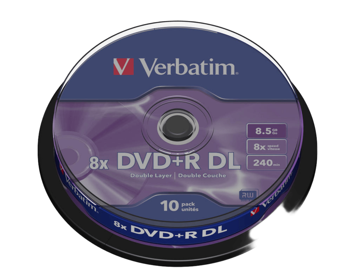 Verbatim DVD+R DL på spindel 10-pack