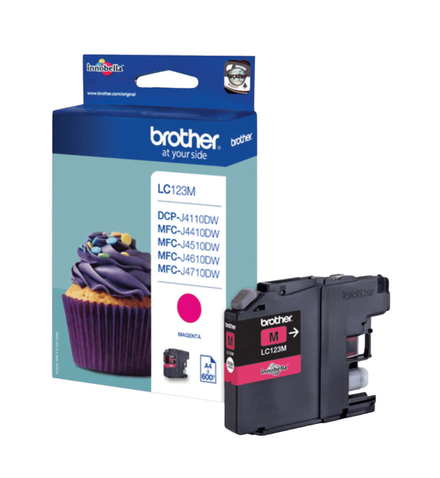 Brother LC123M Bläckpatron Magenta