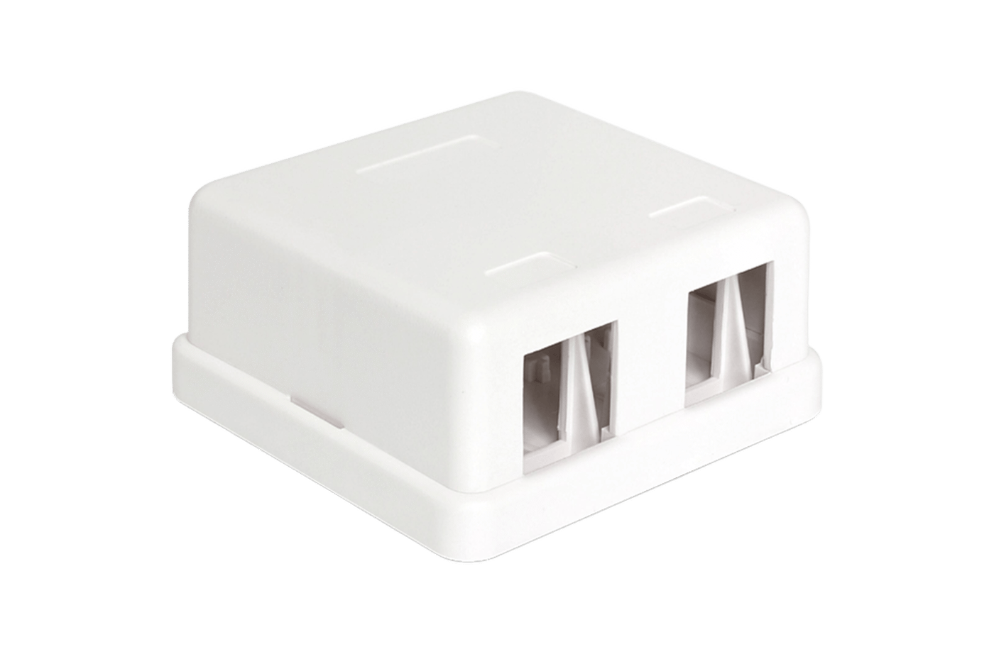 Keystone-uttagsbox 2 portar
