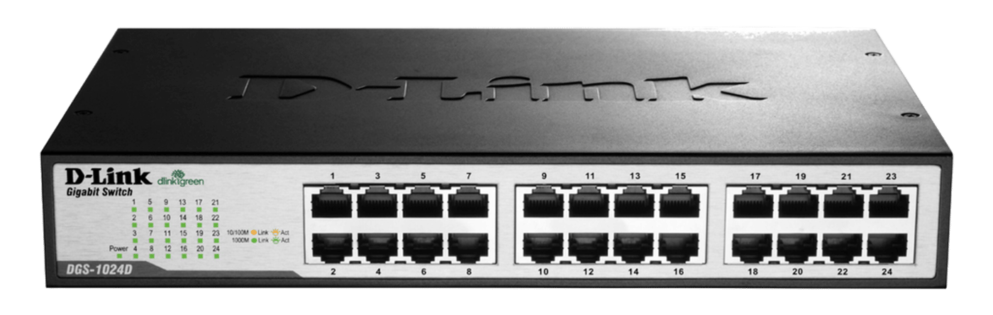 D-Link DGS-1024D Gigabitswitch 24 porter