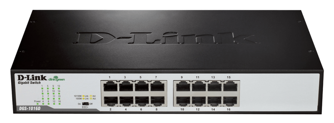 D-Link DGS-1016D Gigabitswitch 16 porter