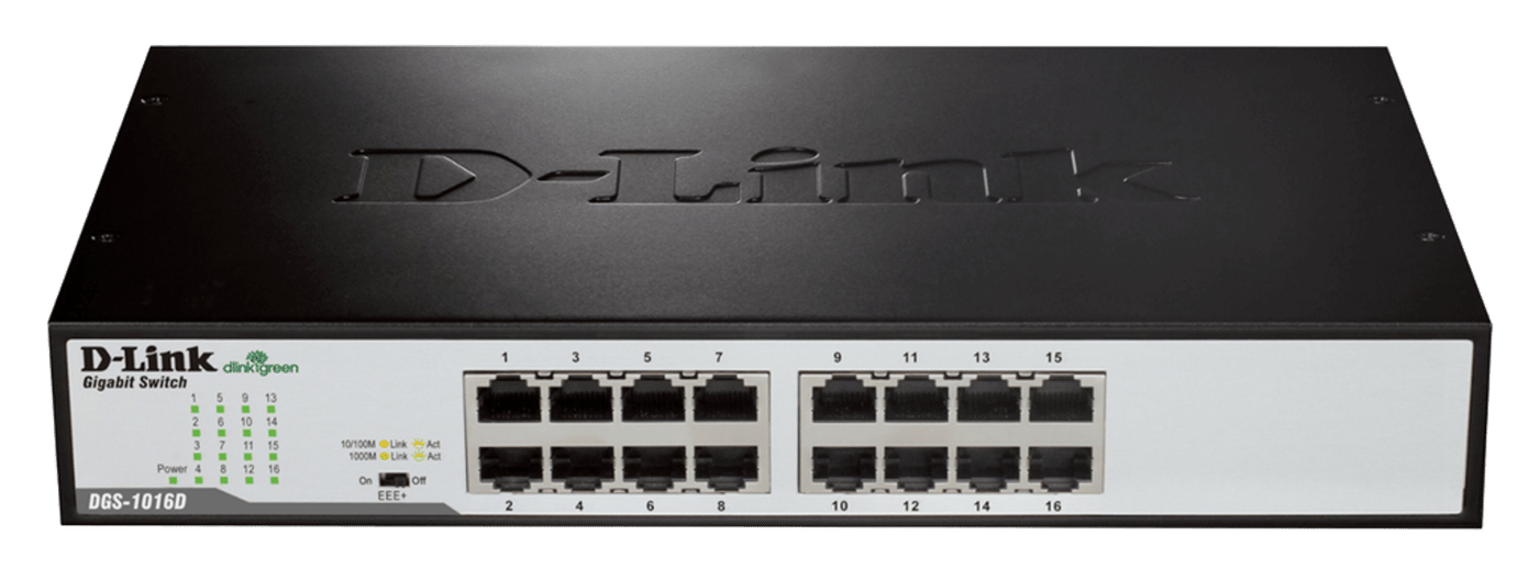 D-Link DGS-1016D Gigabitswitch 16 porter