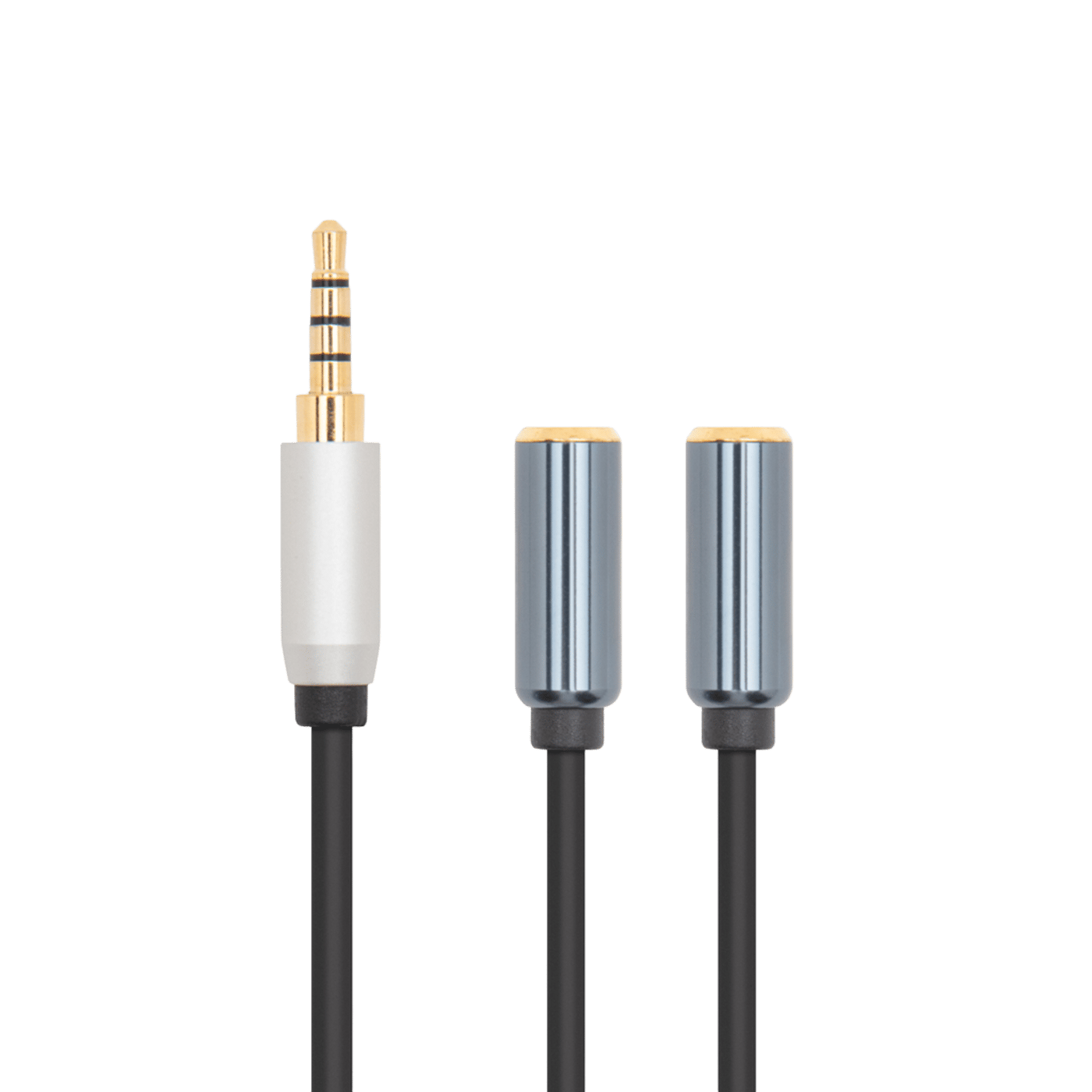 Linocell Forgreningskabel for 3,5 mm-kontakt Svart