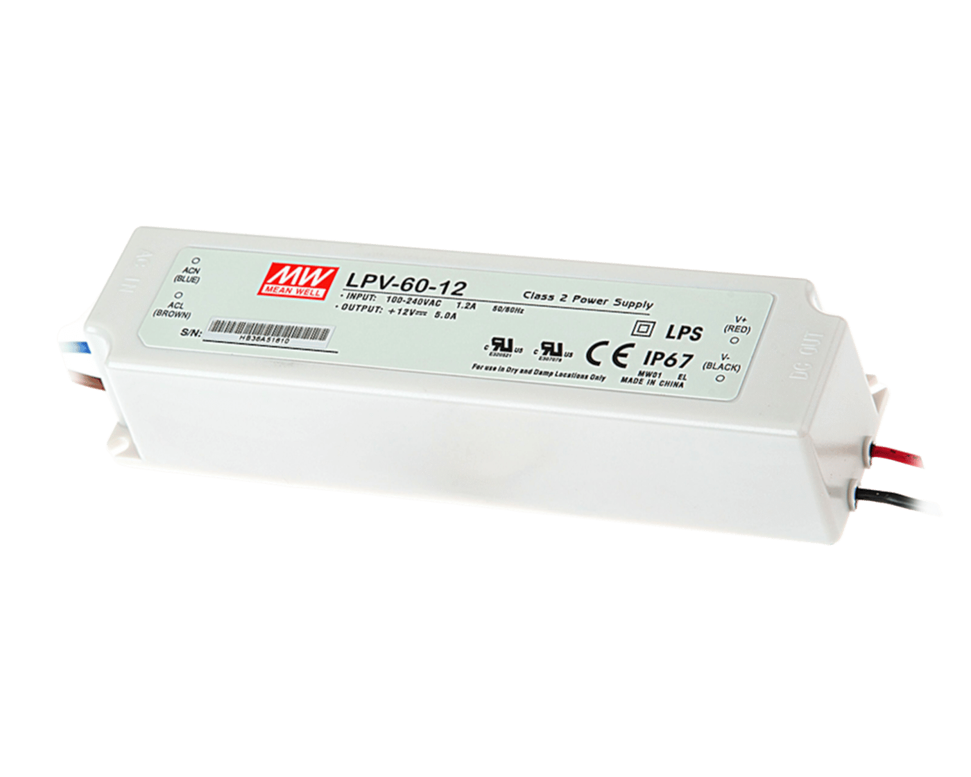 Mean Well LED-transformator 60 W