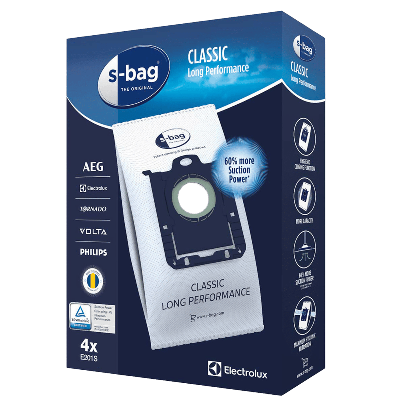 Electrolux dammsugarpåse Standard bag 4-pack