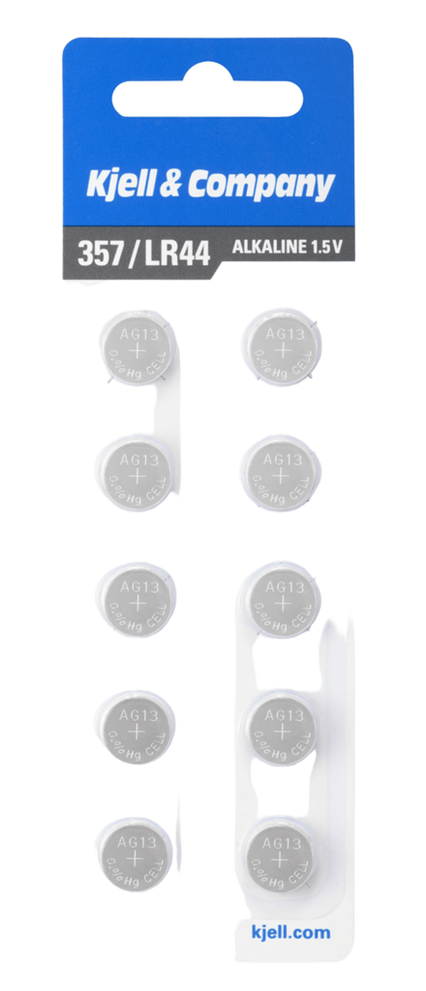Kjell & Company Knappcellsbatterier LR44 (357) 10-pack