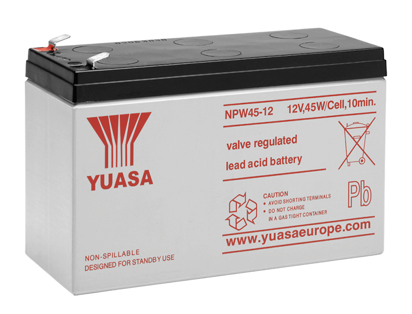 Yuasa Blyackumulator 12 V 8,5 Ah
