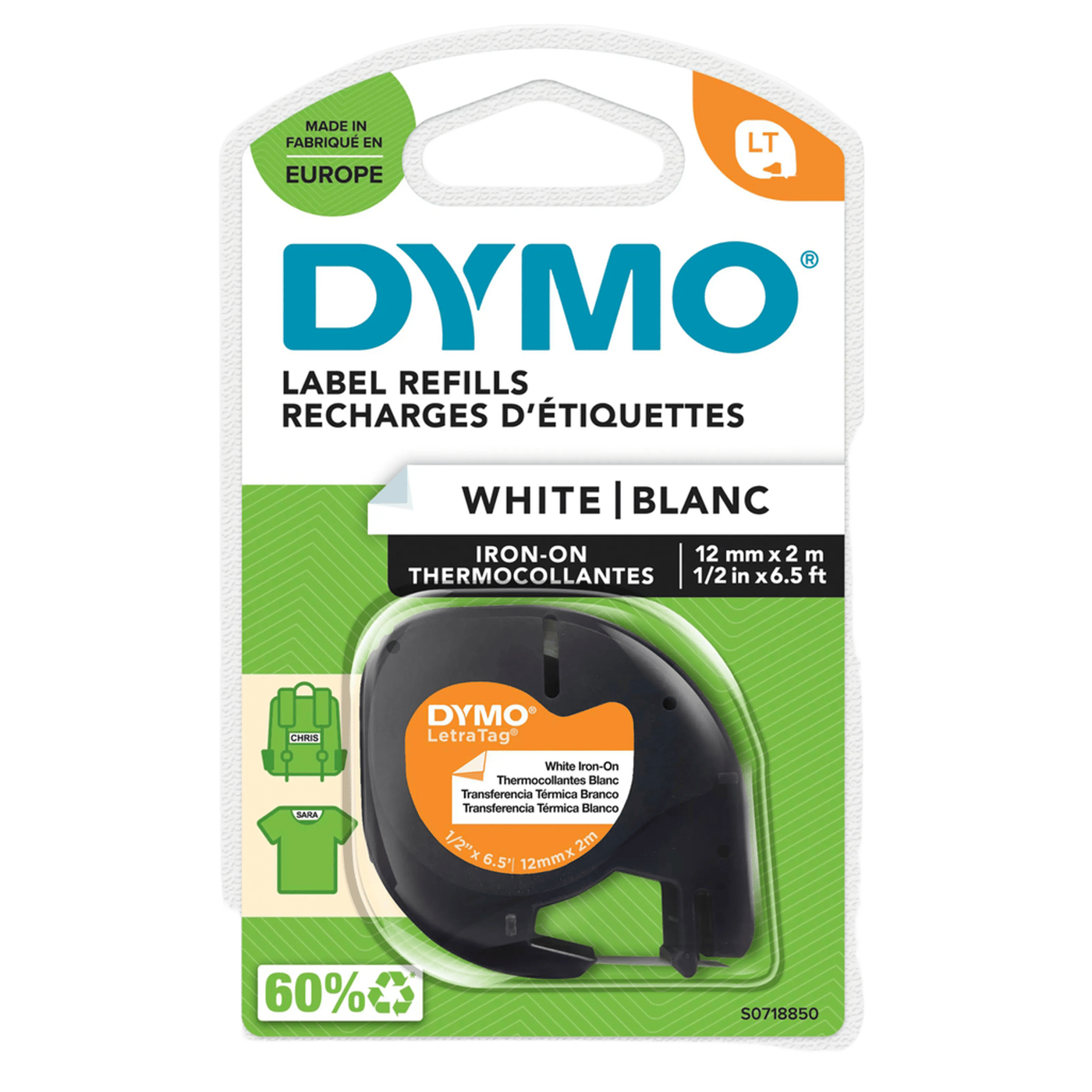 Dymo Letratag Märktejp av tyg