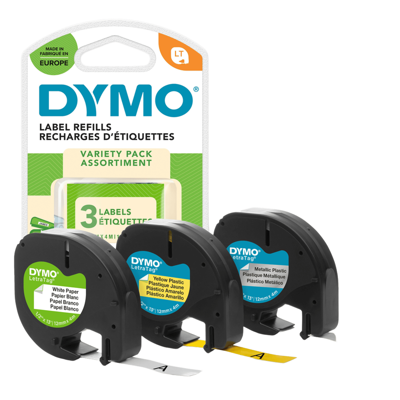 Dymo Letratag Märktejp 3-pack