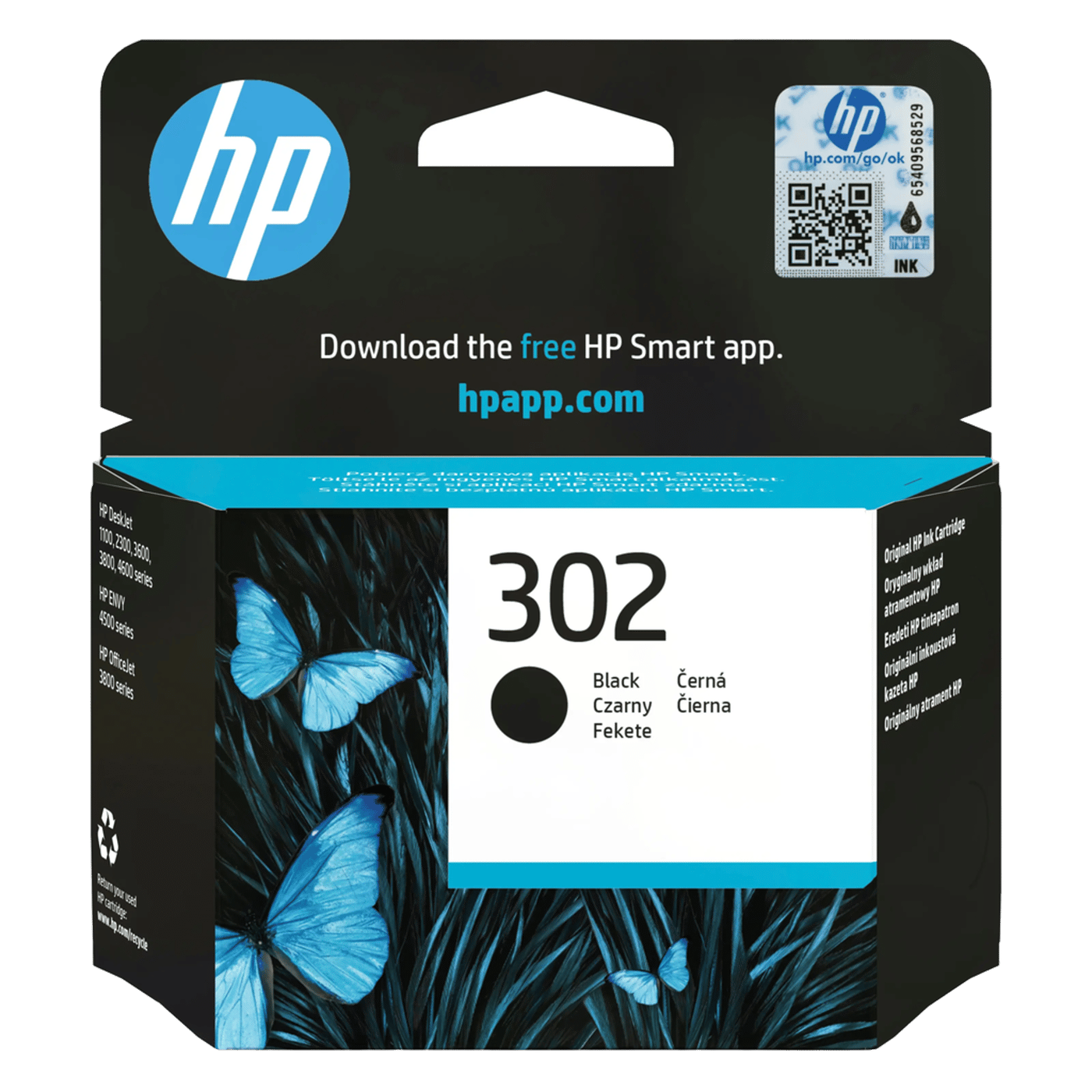 HP 302 Bläckpatron Svart