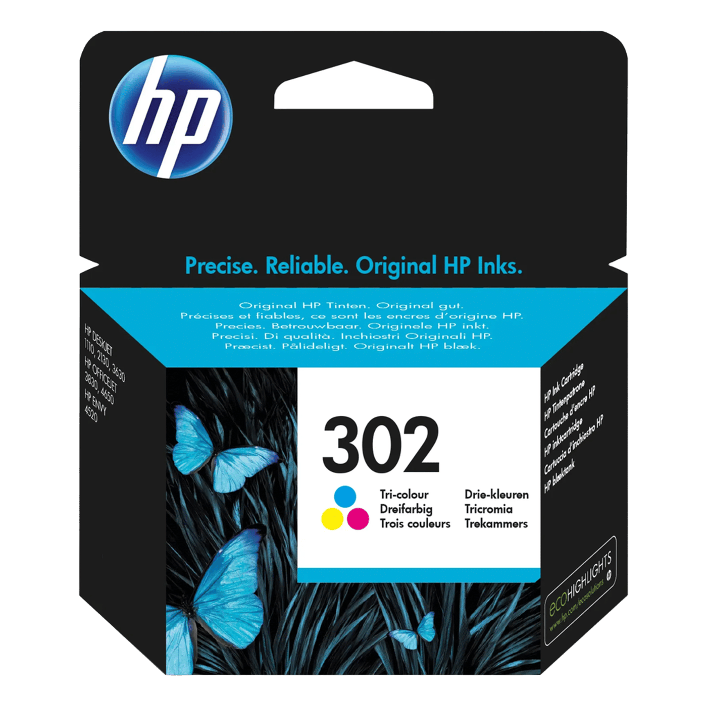HP 302 blekkpatron, flere farger