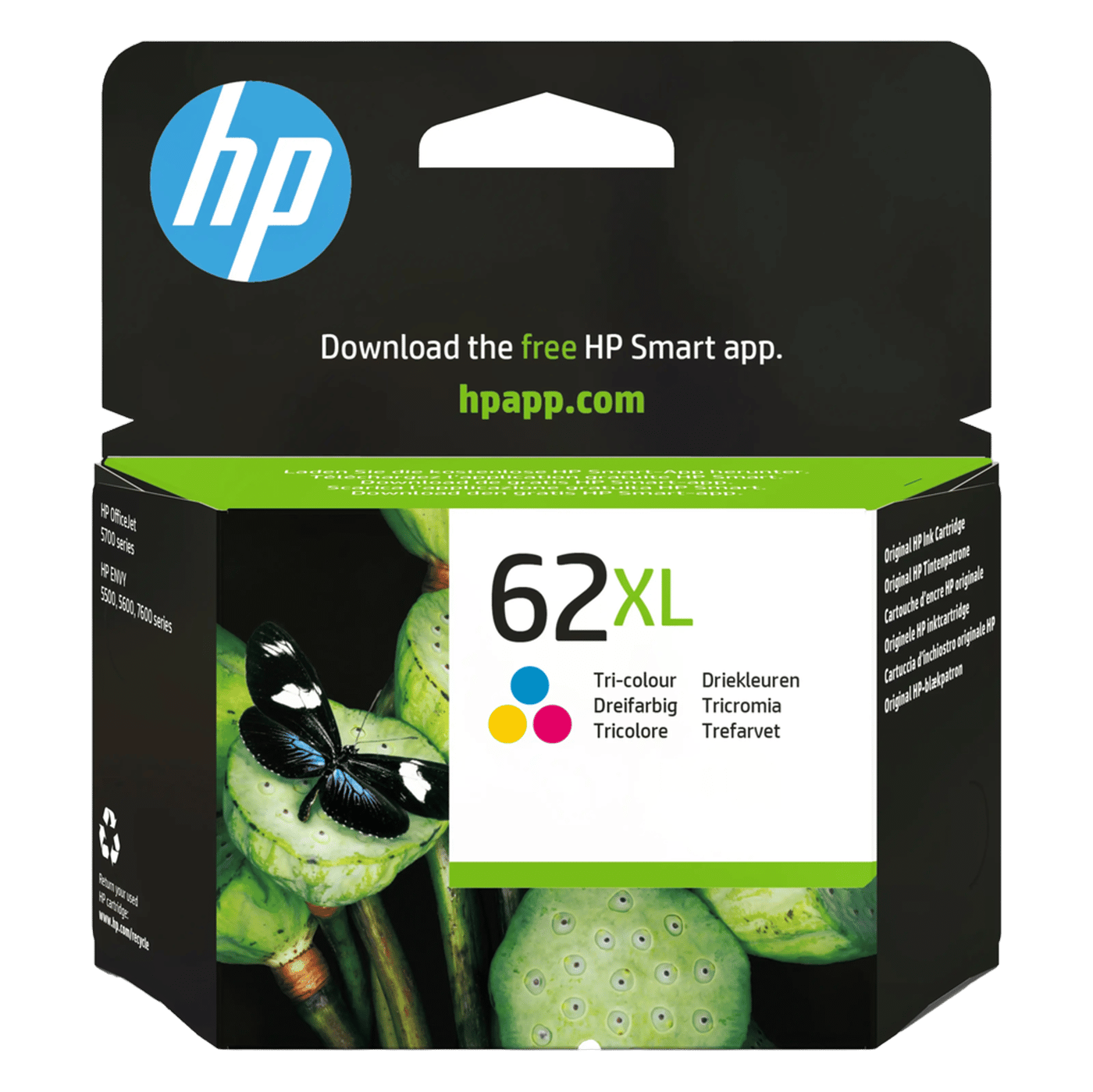 HP 62XL Bläckpatron Flera färger