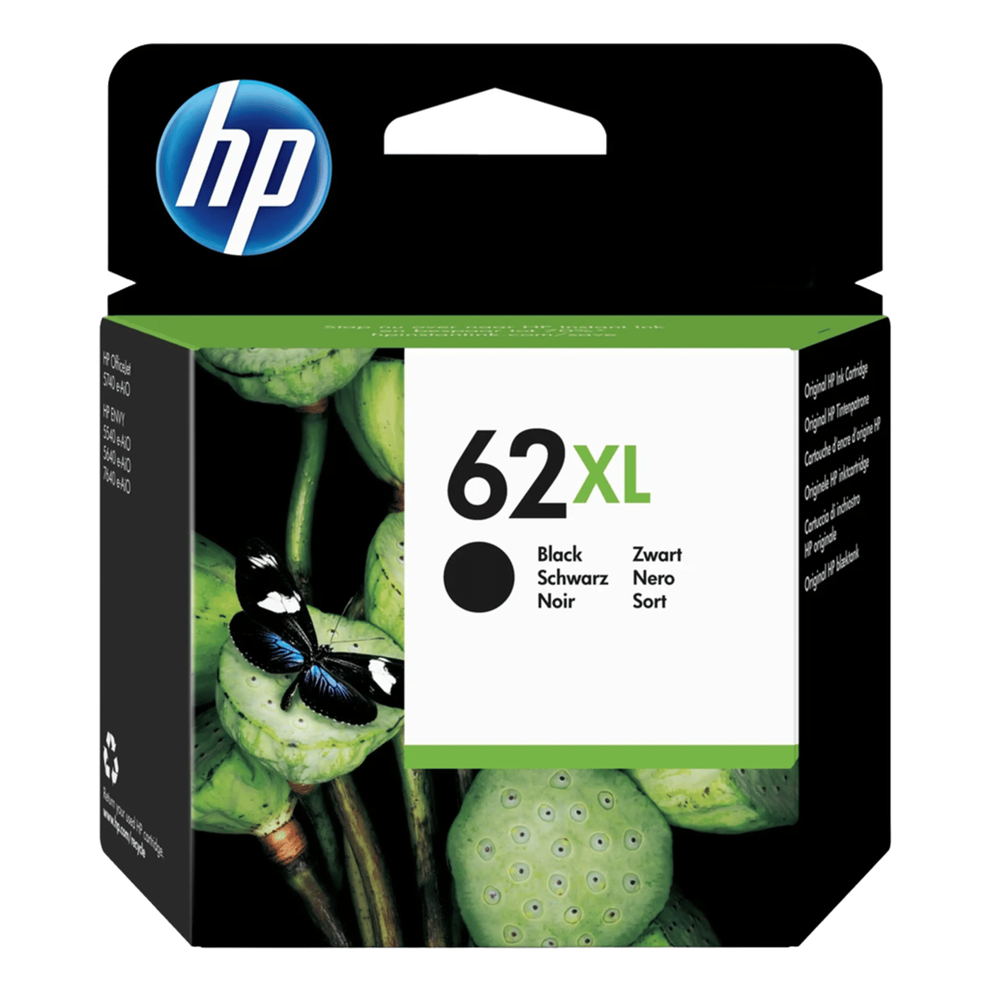 HP 62 XL blekkpatron, svart