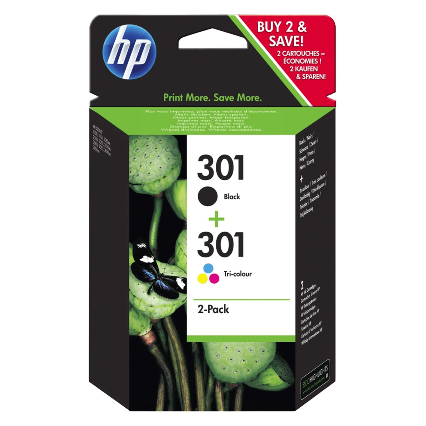 HP 301 Bläckpatroner 2-pack