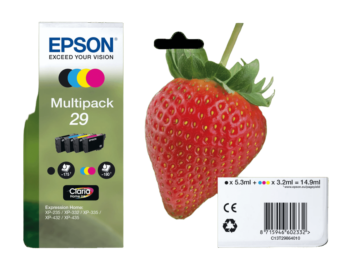Epson T29 blekkpatron, 4-pk.