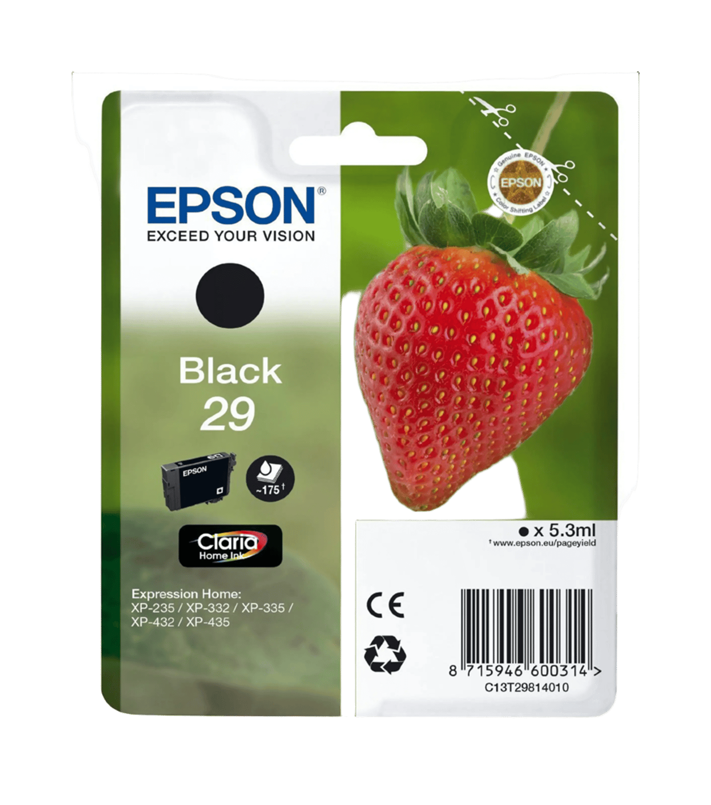Epson T2981 Bläckpatron Svart