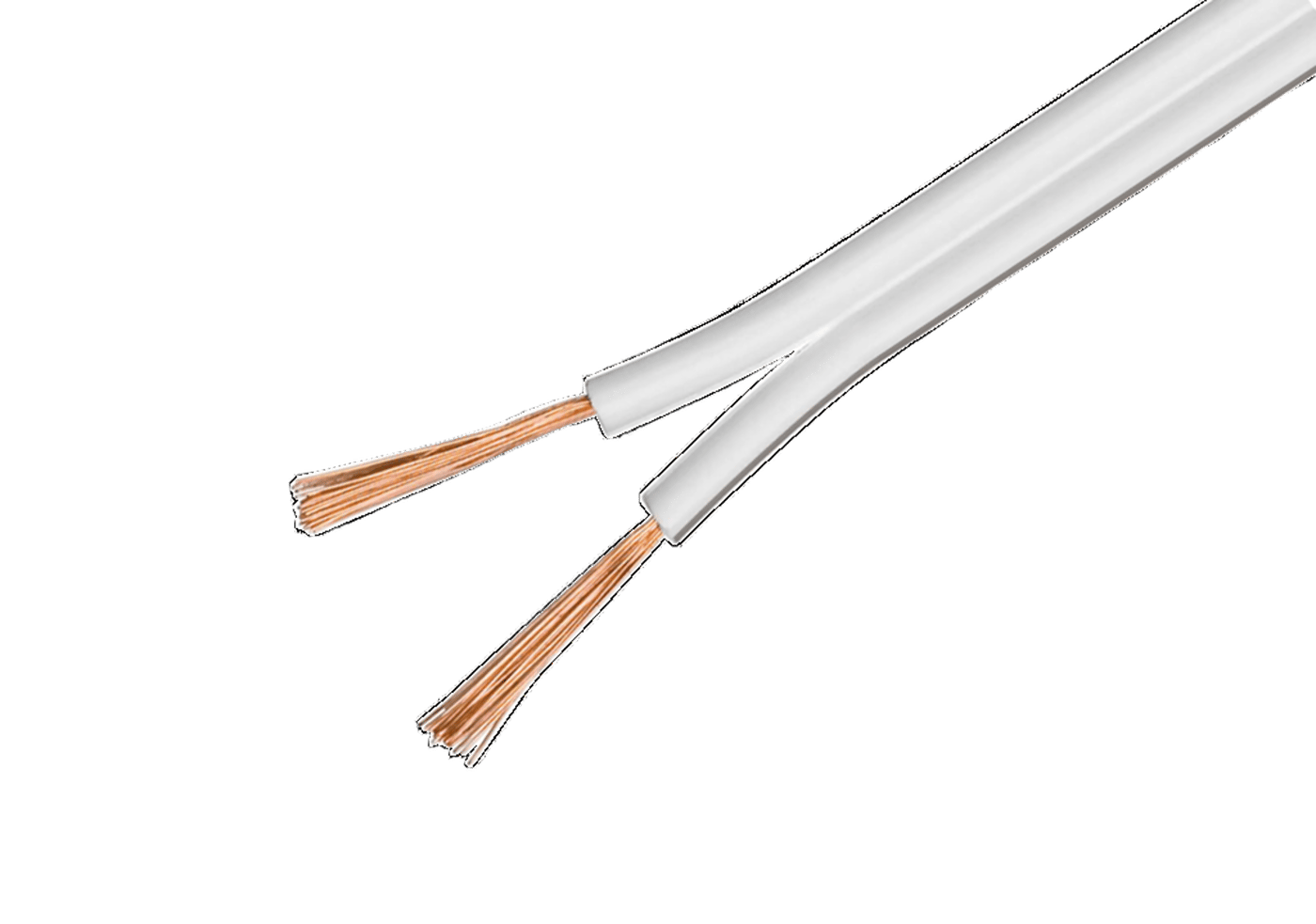 Högtalarkabel 4 mm² Vit 50 m