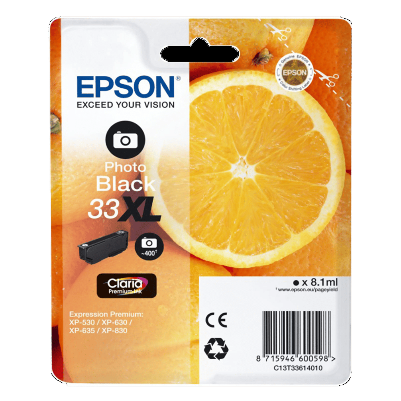 Epson T3361 Bläckpatron Fotosvart XL